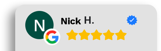 Nick H. 5-star Google review